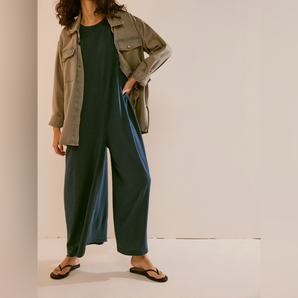 Free People Beach Mallorca Luster Jumpsuit - Picture 4 of 11